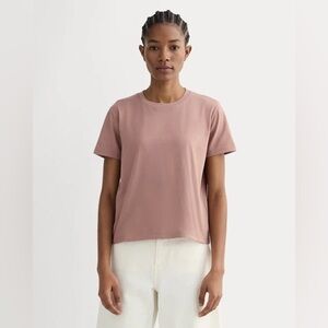 Everlane THE BOX-CUT TEE IN ESSENTIAL COTTON mauve Size Medium New With Tags‎